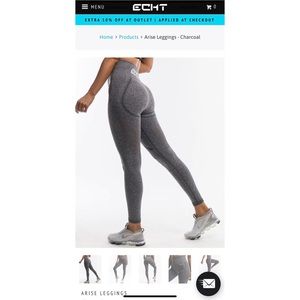 ECHT ARISE LEGGINGS CHARCOAL Med